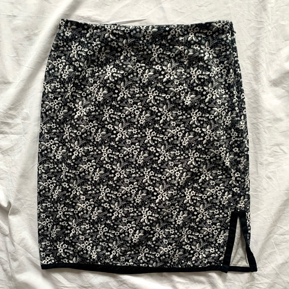 Vintage High Waist Floral Mini Skirt
